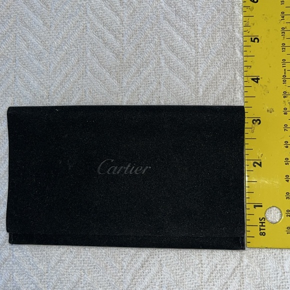 Cartier Signature Red Box with Black Cartier “Velvet” Pouch - Picture 8 of 9